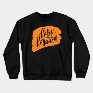 PUMPKIN happy hallowen simple black orange Crewneck Sweatshirt